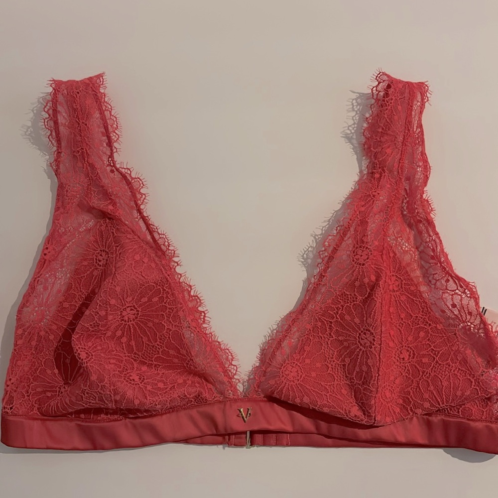 Victoria's Secret Coral Lace Bralette